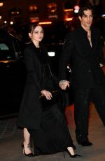DOVE CAMERON and Damiano David Arrives at Tom Ford Fashion Show in Paris 03/05/2025