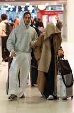 DOVE CAMERON and Damiano David at Airport in Paris 03/04/2025