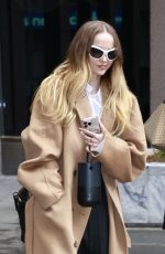 DOVE CAMERON Leaves SiriusXM Studios in New York 03/20/2025