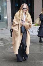 DOVE CAMERON Leaves SiriusXM Studios in New York 03/20/2025
