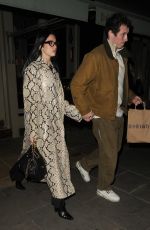 DUA LIPA and Callum Turner Night Out at Dorian Restaurant in London 03/11/2025