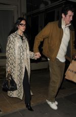 DUA LIPA and Callum Turner Night Out at Dorian Restaurant in London 03/11/2025