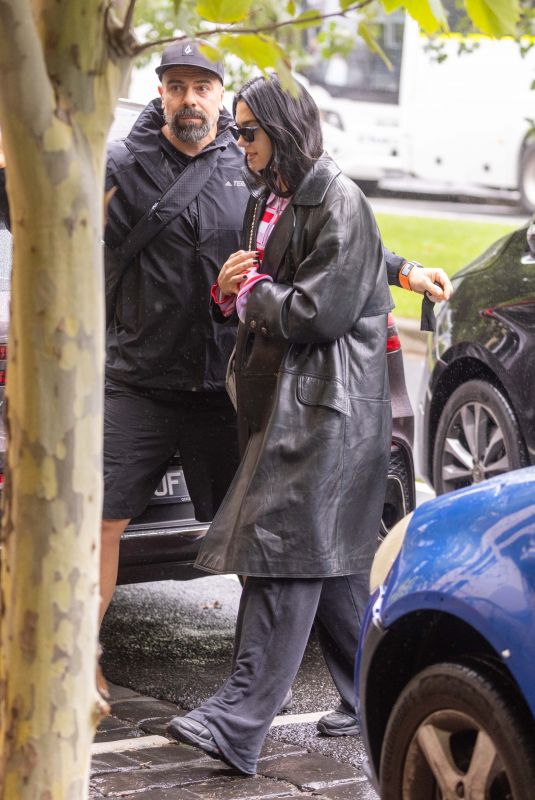 DUA LIPA Arrives at Her Hotel in Melbourne 03/21/2025