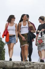 DUA LIPA Visits Tamarama Beach and Bondi to Bronte Cliff Walk in Sydney 03/26/2025