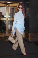 EIZA GONZALEZ Arrives at NBC Rockefeller Center in New York City 03/05/2025