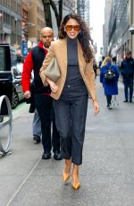 EIZA GONZALEZ Leaves NBC Rockefeller Center in New York City 03/05/2025
