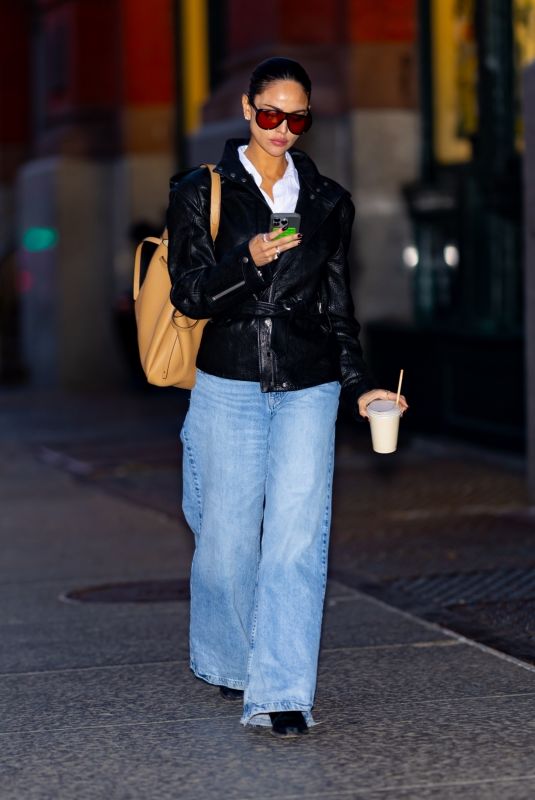 EIZA GONZALEZ Out in New York 03/07/2025