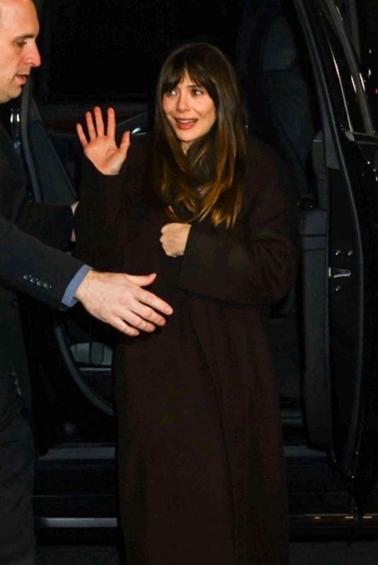 ELIZABETH OLSEN Arrives at The Assessment Screening in New York City 03/21/2025