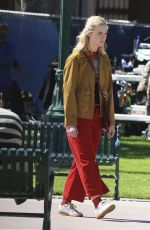 ELLE FANNING on the Set of Margo