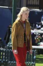 ELLE FANNING on the Set of Margo