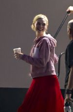 ELLE FANNING Stops at Applebee