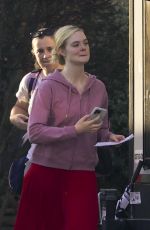 ELLE FANNING Stops at Applebee