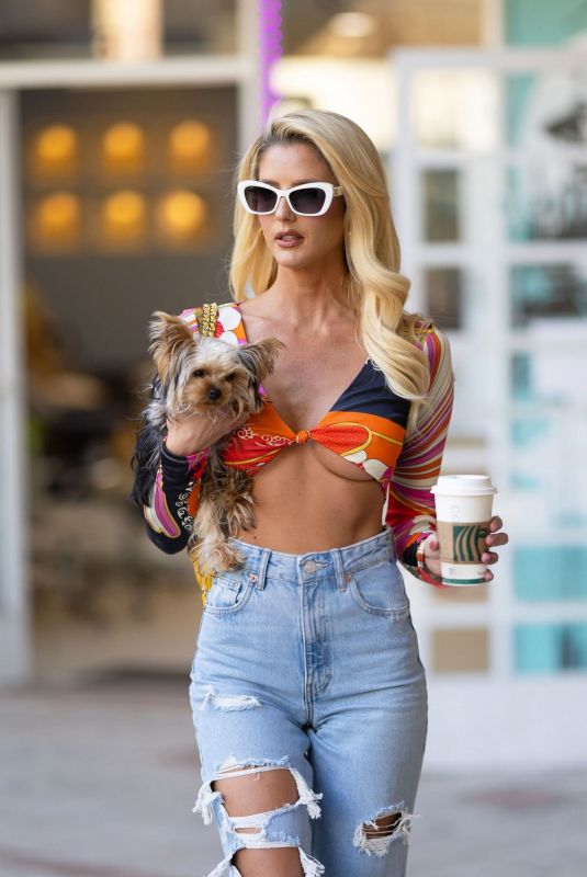EMMA HERNAN Out with Her Dog in Los Angeles 03/20/2025