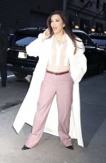 EVA LONGORIA Arrives at Good Morning America 03/18/2025