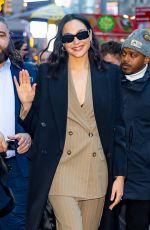 GAL GADOT Arrives at Good Morning America Studios in New York City 03/10/2025