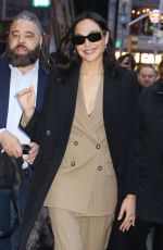 GAL GADOT Arrives at Good Morning America Studios in New York City 03/10/2025