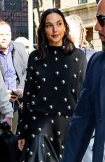 GAL GADOT Arrives at Live with Kelly and Mark and Visits Times Square in New York City 03/10/2025