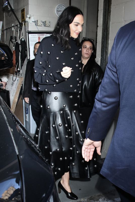GAL GADOT Arrives at Live with Kelly and Mark and Visits Times Square in New York City 03/10/2025