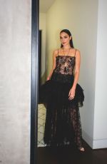 GAL GADOT Prepares for Snow White Premiere in Hollywood 03/15/2025