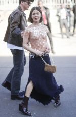 GEORGINA AMOROS Arrives at Rabanne Womenswear Fall/Winter 2025-2026 Show in Paris 03/06/2025