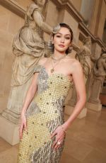 GIGI HADID Arrives at Le Grand Diner du Louvre in Paris 03/04/2025