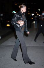 GIGI HADID Arrives at Rabanne Million Gold for Her Launch Party in New York City 03/13/2025
