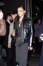 GIGI HADID Arrives at Rabanne Million Gold for Her Launch Party in New York City 03/13/2025