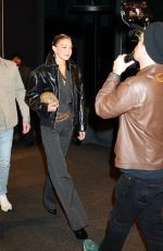GIGI HADID Arrives at Rabanne Million Gold for Her Launch Party in New York City 03/13/2025
