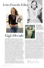 GIGI HADID in Vogue, April 2025