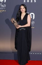 HAFSIA HERZI Winner of Best Actress Cesar Award at 50th Cesar Film Awards in Paris 02/28/2025