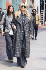 HEIDI KLUM Out and About in New York City 03/26/2025