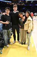 ISABELA MERCED at NBA Game Between L.A. Lakers and Chicago Bulls in Los Angeles 03/22/2025