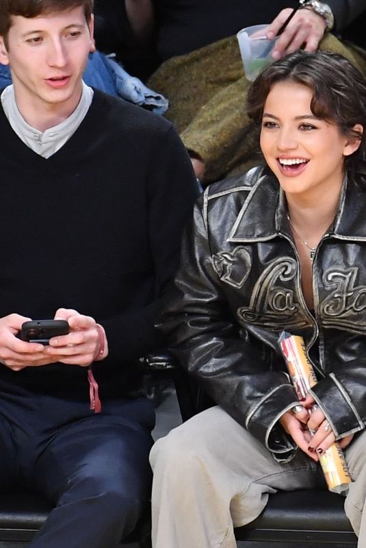 ISABELA MERCED at NBA Game Between L.A. Lakers and Chicago Bulls in Los Angeles 03/22/2025