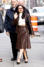JENNA ORTEGA Arrives at Late Show With Stephen Colbert in New York 03/12/2025
