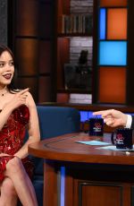 JENNA ORTEGA at Late Show With Stephen Colbert in New York 03/25/2025