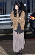 JENNIE KIM Leaves Incheon International Airport in Incheon 02/28/2025