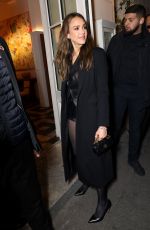 JESSICA ALBA Arrives at Frame Dinner at Paris Fashion Week 03/08/2025