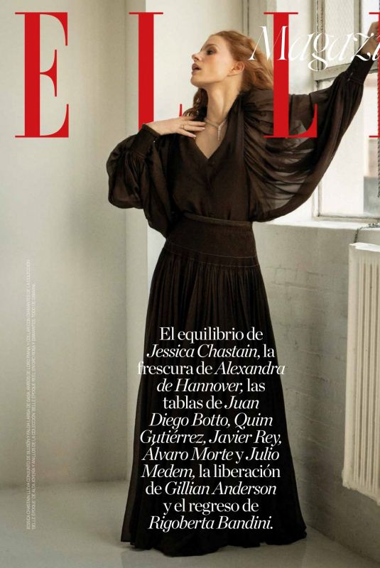 JESSICA CHASTAIN in Elle Spain, April 2025