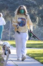 JOEY KING Out with Her Dog in Los Feliz 03/08/2025