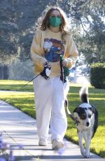 JOEY KING Out with Her Dog in Los Feliz 03/08/2025