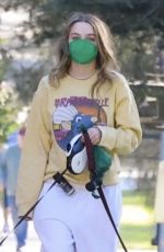 JOEY KING Out with Her Dog in Los Feliz 03/08/2025