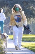JOEY KING Out with Her Dog in Los Feliz 03/08/2025