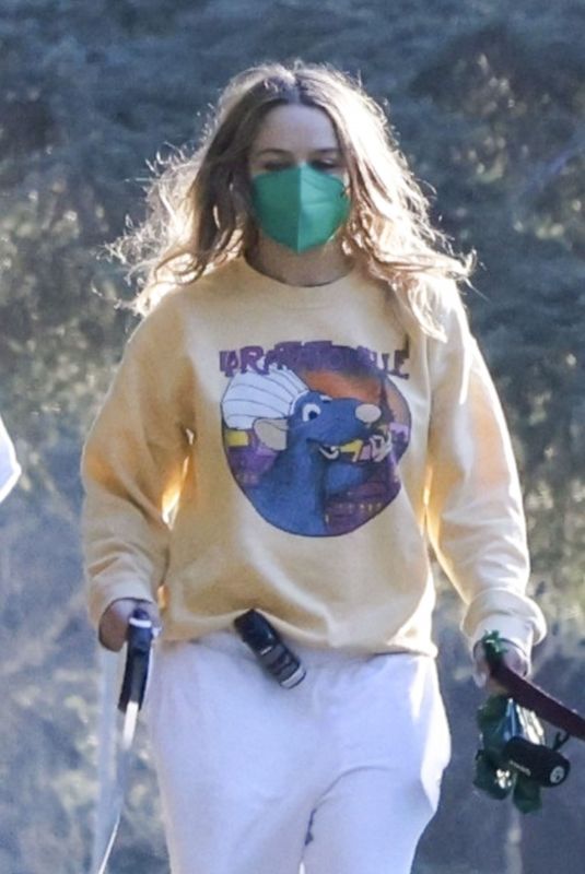 JOEY KING Out with Her Dog in Los Feliz 03/08/2025