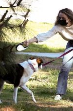 JOEY KING Walks Her Dogs Out in Los Angeles 03/21/2025