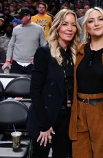 KATE HUDSON at a Basketball Game at Crypto.com Arena in Los Angeles 03/19/2025