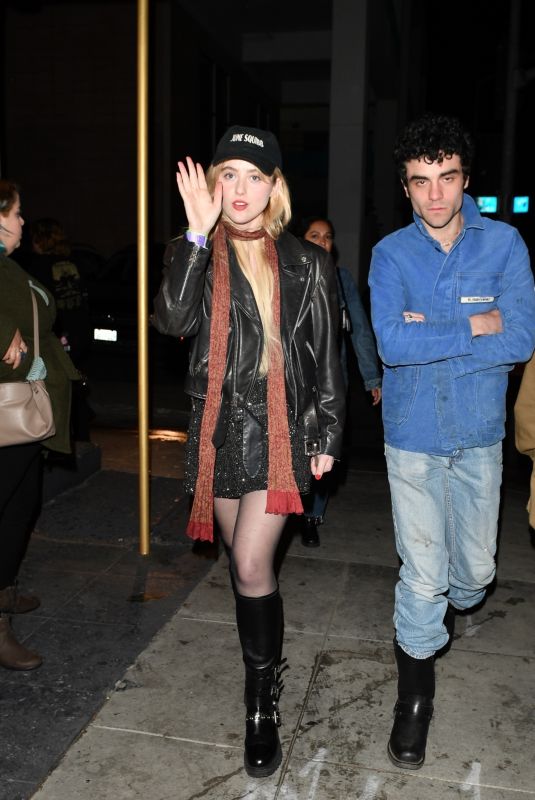 KATHRYN NEWTON Arrives at Suki Waterhouse