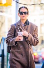 KATIE HOLMES Out and About in New York City 03/18/2025