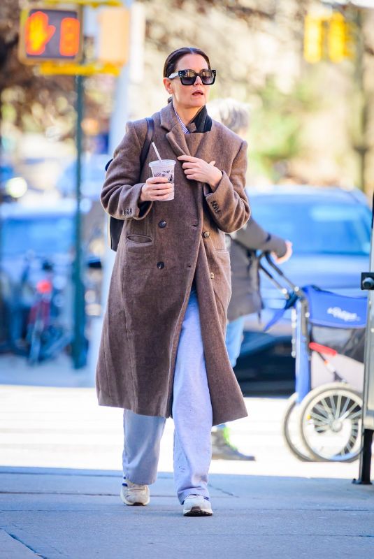KATIE HOLMES Out and About in New York City 03/18/2025