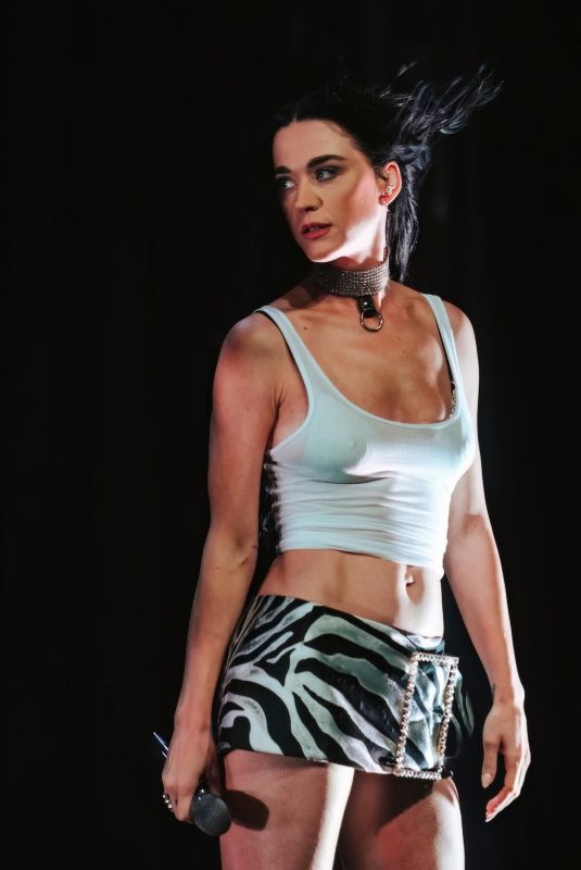 KATY PERRY Performs at Concert at El Rey Theatre in Los Angeles 03/08/2025