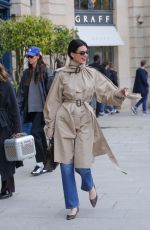 KENDALL JENNER Out at Place Vendome in Paris 03/24/2025